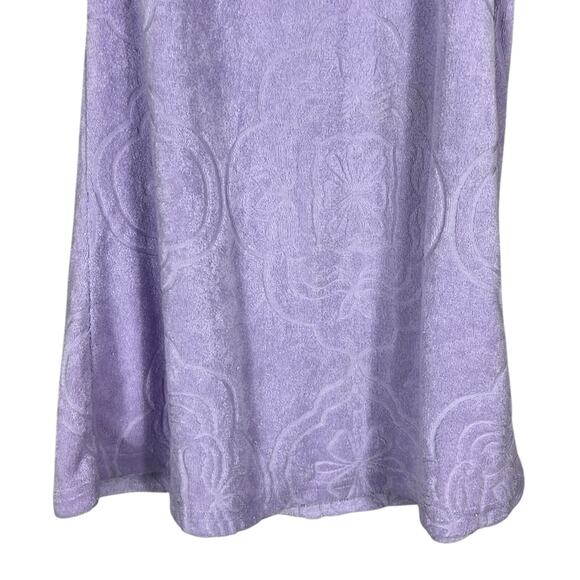 O’Neill Cabana Tile Terry Mini Dress Womens S Purple Racerback Swim Beachy - Picture 5 of 8